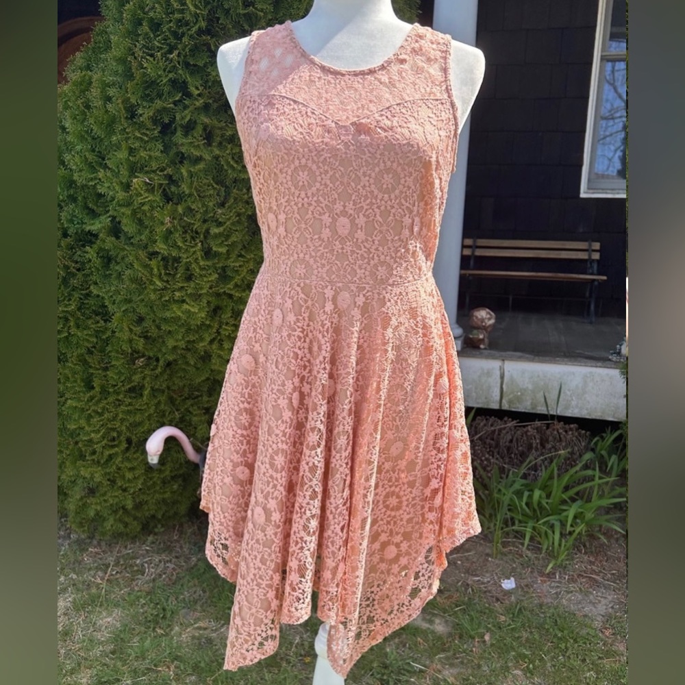 Blush Pink Lace Dress